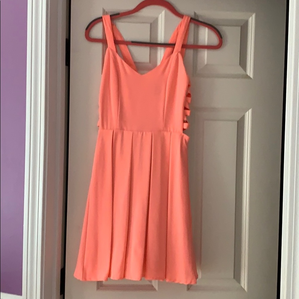 coral dress